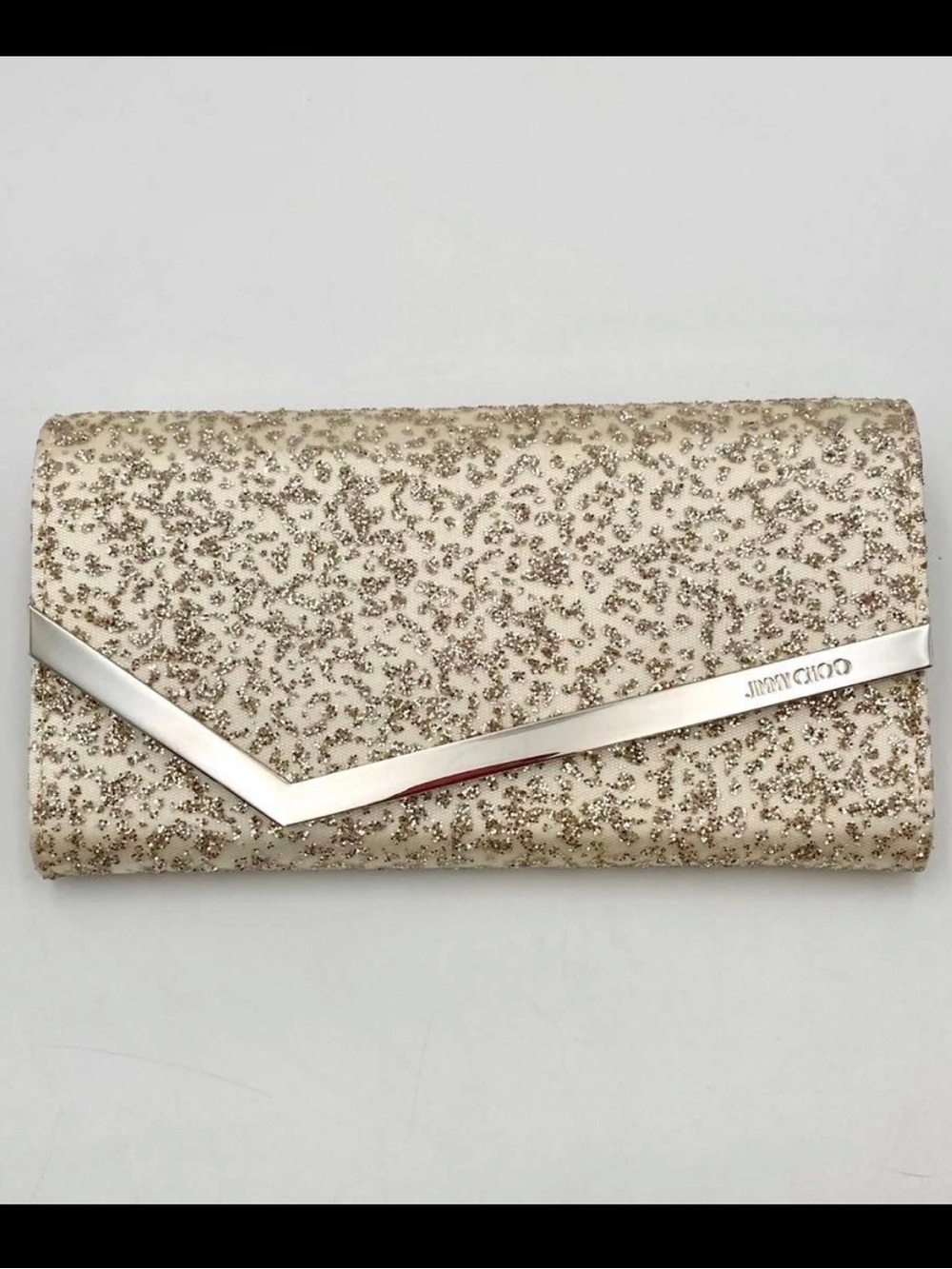 Jimmy Choo Emmie Glitter Clutch